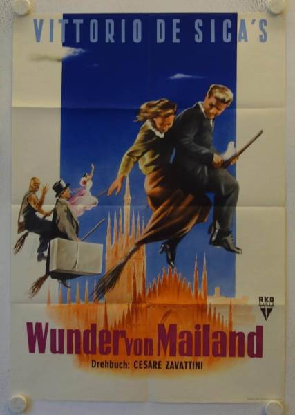 Das Wunder von Mailand originales deutsches Filmplakat